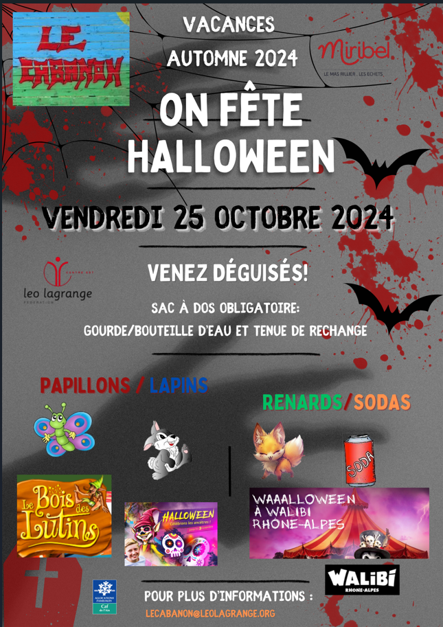 You are currently viewing sortie HALLOWEEN vendredi 25 octobre 2024